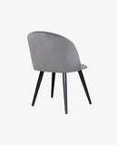 Load image into Gallery viewer, 2er Set Esszimmerstuhl aus Stoff Samt Stuhl Retro Design Polsterstuhl mit Rückenlehne Metallbeine Farbauswahl Duhome 8052B