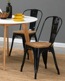 Load image into Gallery viewer, 1x Esszimmerstuhl / Stuhl aus Metall / Eisen Farbauswahl Küchenstuhl Stapelbar, Robust & Zeitlos Duhome 666