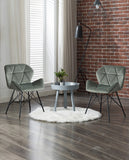 Load image into Gallery viewer, Duhome 2er Set Esszimmerstuhl Stoff Küchenstuhl Metallbeine Konferenzstuhl Besucherstuhl Retro Farbauswahl 622J