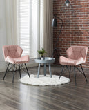 Load image into Gallery viewer, Duhome 2er Set Esszimmerstuhl Stoff Küchenstuhl Metallbeine Konferenzstuhl Besucherstuhl Retro Farbauswahl 622J