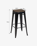 Load image into Gallery viewer, Eisen Barhocker Metall Farbauswahl Barstuhl Robust Und Zeitlos ++Industry Design++ Duhome 665D