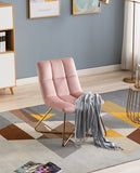 Load image into Gallery viewer, Duhome Sessel Stuhl Gestell Golden gesteppt Lounge Sessel Polsterstuhl Lehnstuhl 8098