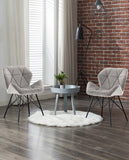 Load image into Gallery viewer, Duhome 2er Set Esszimmerstuhl Stoff Küchenstuhl Metallbeine Konferenzstuhl Besucherstuhl Retro Farbauswahl 622J