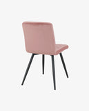 Load image into Gallery viewer, Esszimmerstuhl aus Stoff Samt Farbauswahl Stuhl Retro Design Polsterstuhl mit Rückenlehne Metallbeine Duhome 8043L