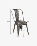 Load image into Gallery viewer, 1x Esszimmerstuhl / Stuhl aus Metall / Eisen Farbauswahl Küchenstuhl Stapelbar, Robust & Zeitlos Duhome 666