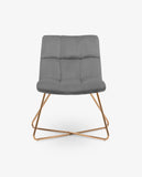 Load image into Gallery viewer, Duhome Sessel Stuhl Gestell Golden gesteppt Lounge Sessel Polsterstuhl Lehnstuhl 8098