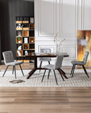 Load image into Gallery viewer, Duhome Esszimmerstuhl aus Samtstoff im Vintage Design Polsterstuhl Metallbeine 8043B-Vintage