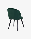 Load image into Gallery viewer, 2er Set Esszimmerstuhl aus Stoff Samt Stuhl Retro Design Polsterstuhl mit Rückenlehne Metallbeine Farbauswahl Duhome 8052B