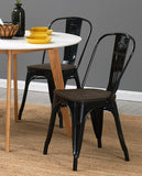 Load image into Gallery viewer, 1x Esszimmerstuhl / Stuhl aus Metall / Eisen Farbauswahl Küchenstuhl Stapelbar, Robust & Zeitlos Duhome 666