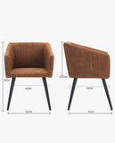 Load image into Gallery viewer, Esszimmerstuhl aus Stoff (Samt) Farbauswahl Retro Design Stuhl mit Rückenlehne Sessel Metallbeine Duhome 8065