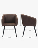 Load image into Gallery viewer, Esszimmerstuhl aus Stoff (Samt) Farbauswahl Retro Design Stuhl mit Rückenlehne Sessel Metallbeine Duhome 8065