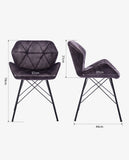 Load image into Gallery viewer, Duhome 2er Set Esszimmerstuhl Küchenstuhl Metallbeine Konferenzstuhl Besucherstuhl Retro 622J Vintage