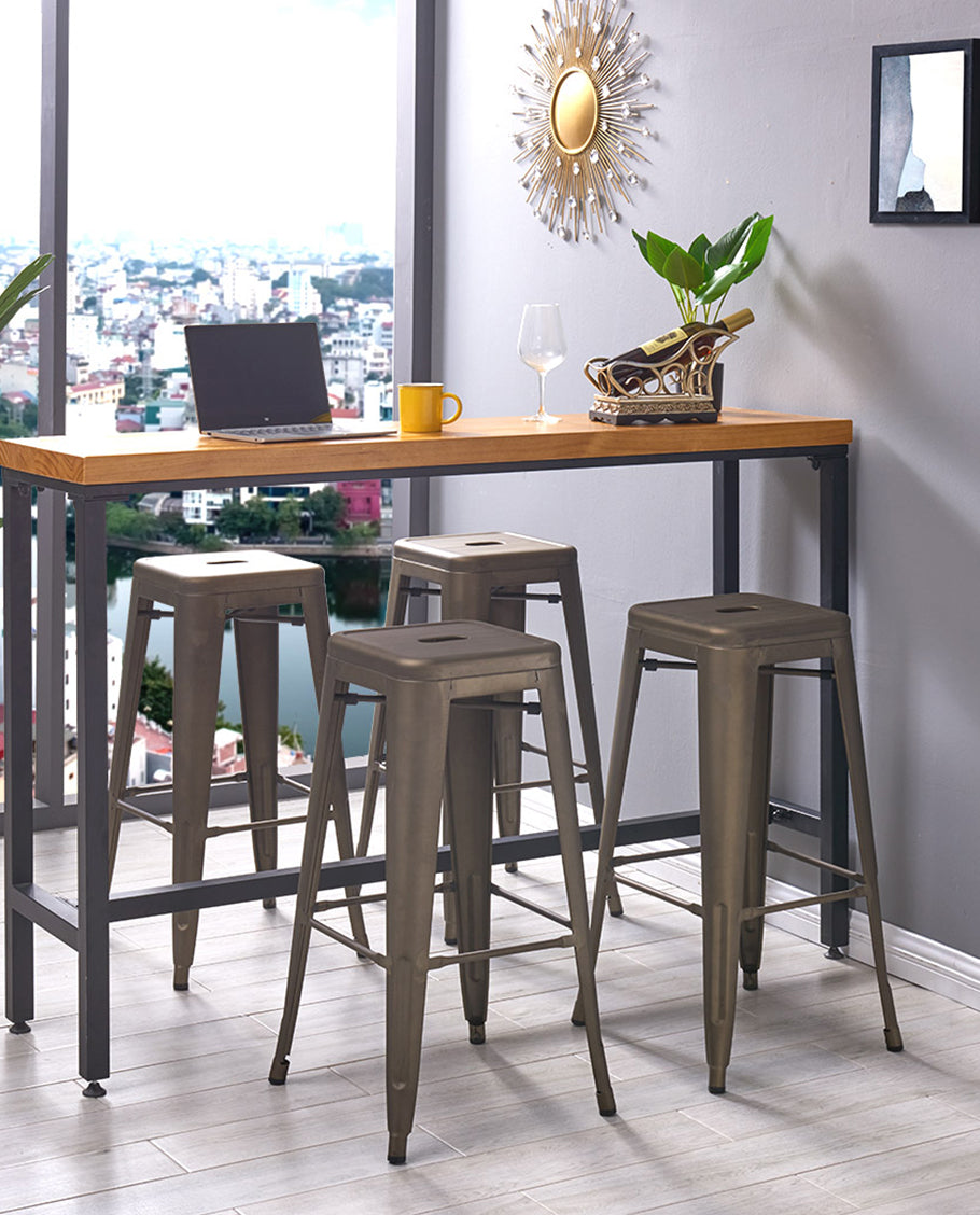 Eisen Barhocker Metall Farbauswahl Barstuhl Robust Und Zeitlos ++Industry Design++ Duhome 665D