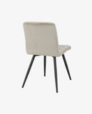 Load image into Gallery viewer, Esszimmerstuhl aus Stoff Samt Farbauswahl Stuhl Retro Design Polsterstuhl mit Rückenlehne Metallbeine Duhome 8043L