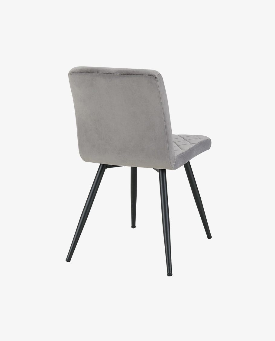 Esszimmerstuhl aus Stoff Samt Farbauswahl Stuhl Retro Design Polsterstuhl mit Rückenlehne Metallbeine Duhome 8043L