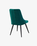 Load image into Gallery viewer, 2er Set Esszimmerstuhl Stoff Samt gesteppt Retro Design Polsterstuhl mit Rückenlehne Metallbeine Farbauswahl Duhome 8089