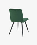 Load image into Gallery viewer, Esszimmerstuhl aus Stoff Samt Farbauswahl Stuhl Retro Design Polsterstuhl mit Rückenlehne Metallbeine Duhome 8043L