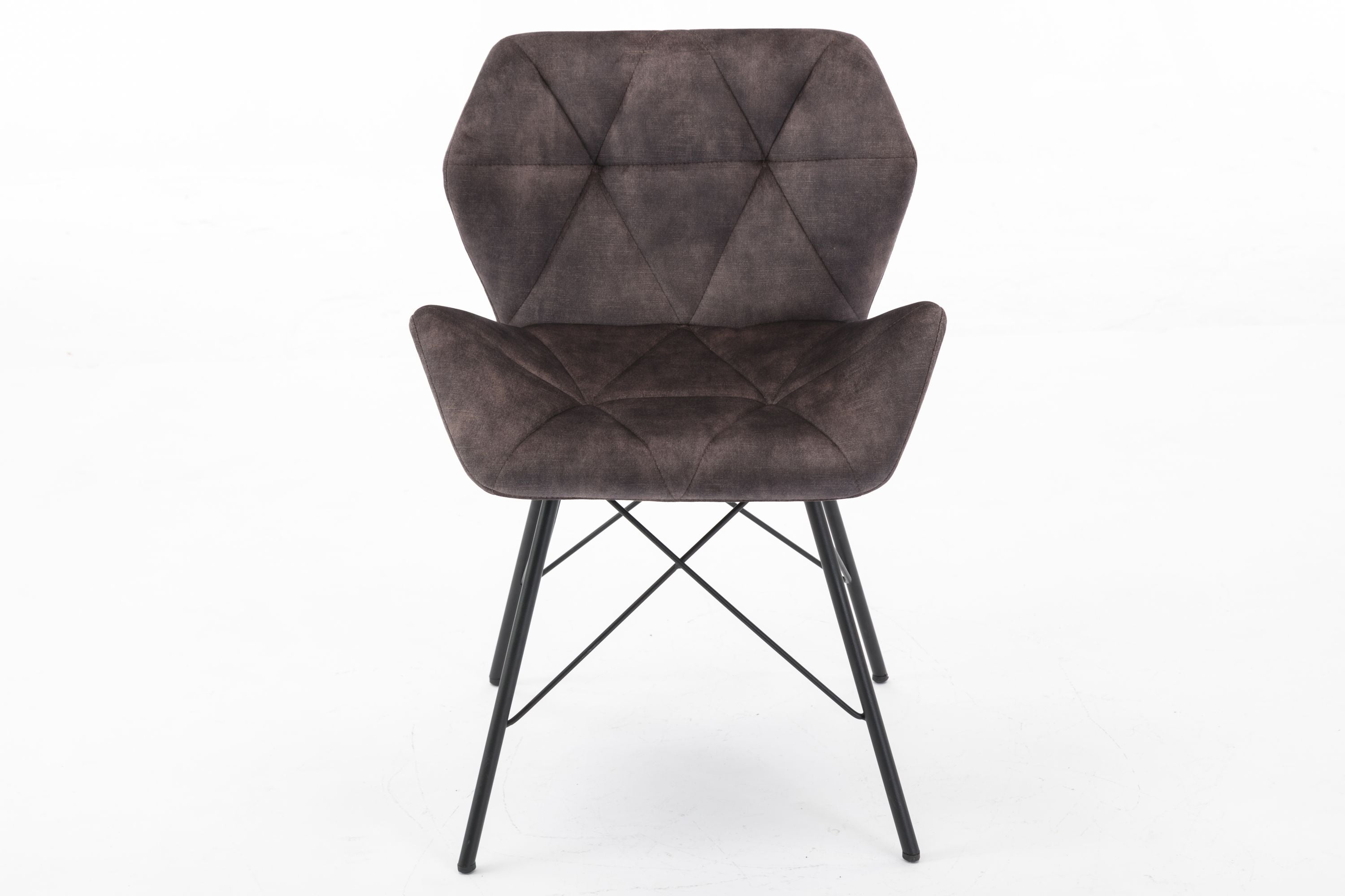 Duhome 2er Set Esszimmerstuhl Küchenstuhl Metallbeine Konferenzstuhl Besucherstuhl Retro 622J Vintage