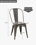 Load image into Gallery viewer, 1x Esszimmerstuhl / Stuhl aus Metall / Eisen Farbauswahl Küchenstuhl Stapelbar, Robust & Zeitlos Duhome 666