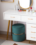 Load image into Gallery viewer, Duhome Sitzhocker Hocker Rund Polsterhocker Schminkhocker edles Design 9123