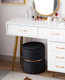 Load image into Gallery viewer, Duhome Sitzhocker Hocker Rund Polsterhocker Schminkhocker edles Design 9123