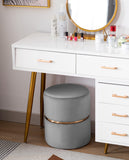 Load image into Gallery viewer, Duhome Sitzhocker Hocker Rund Polsterhocker Schminkhocker edles Design 9123