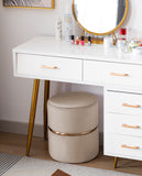 Load image into Gallery viewer, Duhome Sitzhocker Hocker Rund Polsterhocker Schminkhocker edles Design 9123