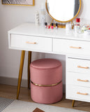 Load image into Gallery viewer, Duhome Sitzhocker Hocker Rund Polsterhocker Schminkhocker edles Design 9123