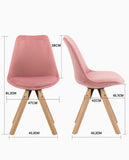 Load image into Gallery viewer, Duhome 2er Set Stuhl Esszimmerstühle Küchenstühle Farbauswahl mit Holzbeinen Sitzkissen Esszimmerstuhl Retro 518M