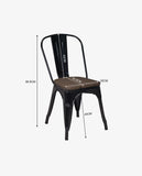 Load image into Gallery viewer, 1x Esszimmerstuhl / Stuhl aus Metall / Eisen Farbauswahl Küchenstuhl Stapelbar, Robust & Zeitlos Duhome 666