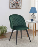 Load image into Gallery viewer, 2er Set Esszimmerstuhl aus Stoff Samt Stuhl Retro Design Polsterstuhl mit Rückenlehne Metallbeine Farbauswahl Duhome 8052B