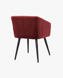 Load image into Gallery viewer, Esszimmerstuhl aus Stoff (Samt) Farbauswahl Retro Design Stuhl mit Rückenlehne Sessel Metallbeine Duhome 8065