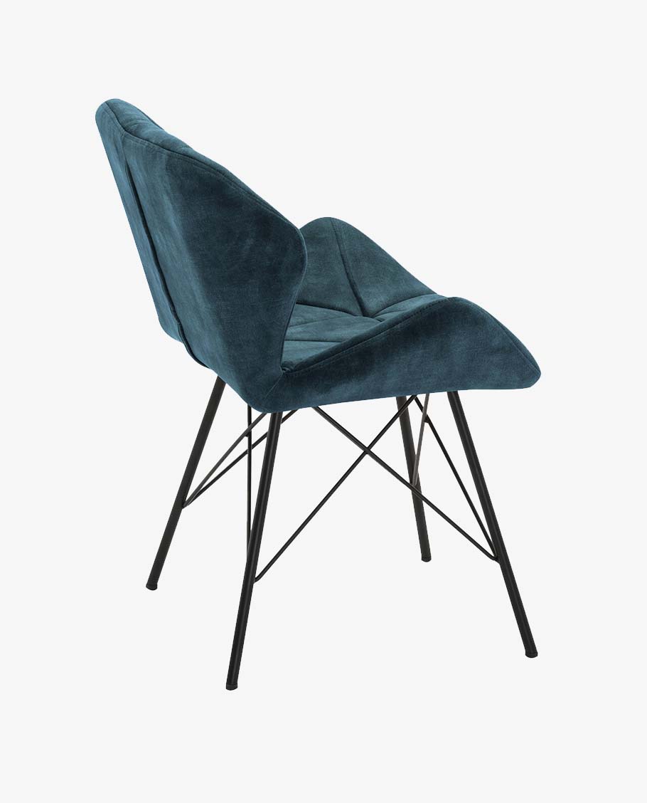 Duhome 2er Set Esszimmerstuhl Küchenstuhl Metallbeine Konferenzstuhl Besucherstuhl Retro 622J Vintage