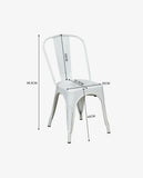 Load image into Gallery viewer, 1x Esszimmerstuhl / Stuhl aus Metall / Eisen Farbauswahl Küchenstuhl Stapelbar, Robust & Zeitlos Duhome 666