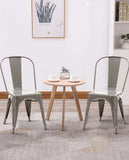 Load image into Gallery viewer, 1x Esszimmerstuhl / Stuhl aus Metall / Eisen Farbauswahl Küchenstuhl Stapelbar, Robust & Zeitlos Duhome 666