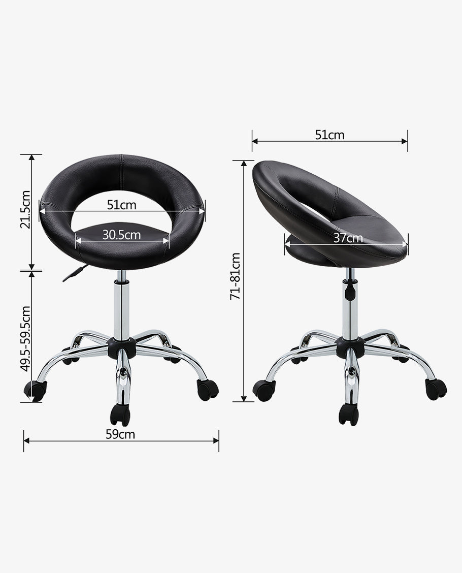 Rollhocker / STUHL in 3 Farben, mit Lehne ,Praxishocker Drehhocker TYP 171XF Hocker