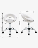 Load image into Gallery viewer, Rollhocker / STUHL in 3 Farben, mit Lehne ,Praxishocker Drehhocker TYP 171XF Hocker