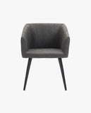 Load image into Gallery viewer, Esszimmerstuhl aus Stoff (Samt) Farbauswahl Retro Design Stuhl mit Rückenlehne Sessel Metallbeine Duhome 8065