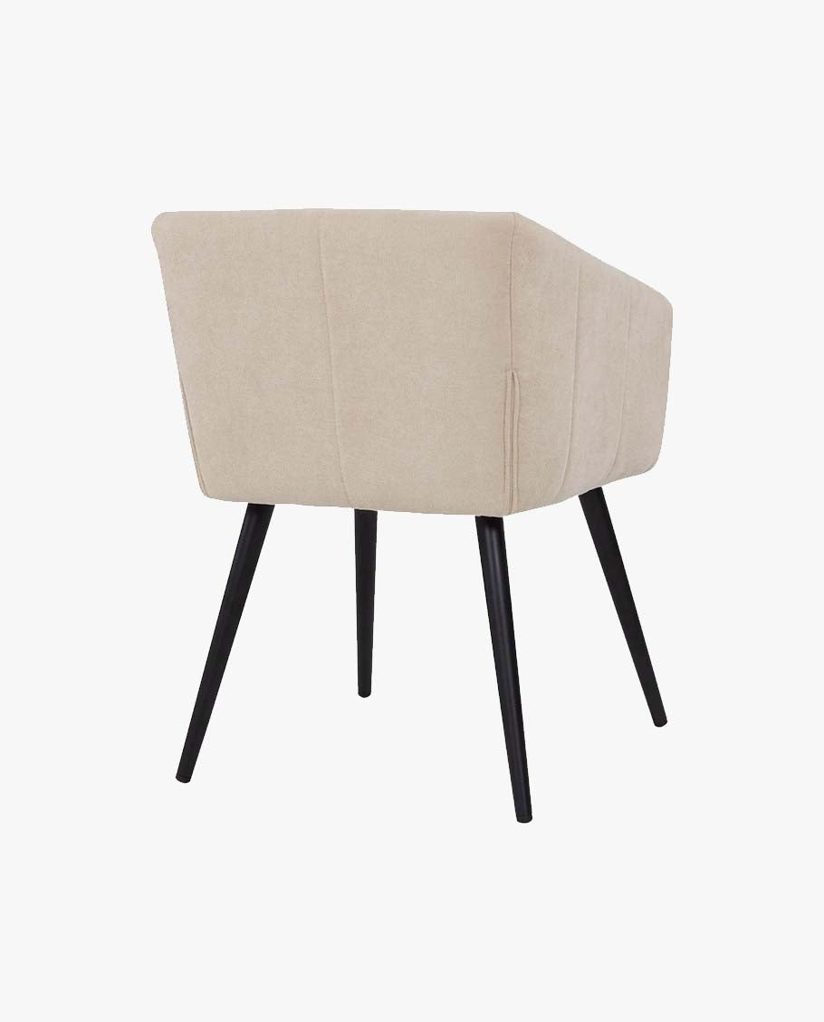 Esszimmerstuhl aus Stoff (Samt) Farbauswahl Retro Design Stuhl mit Rückenlehne Sessel Metallbeine Duhome 8065