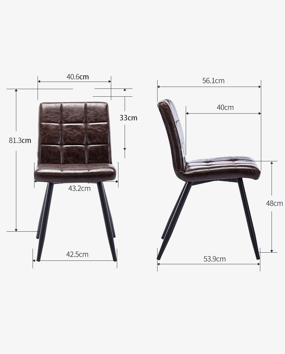 2er Set Esszimmerstuhl aus Stoff Samt Farbauswahl Stuhl Retro Design Polsterstuhl mit Rückenlehne Metallbeine Duhome 8043B