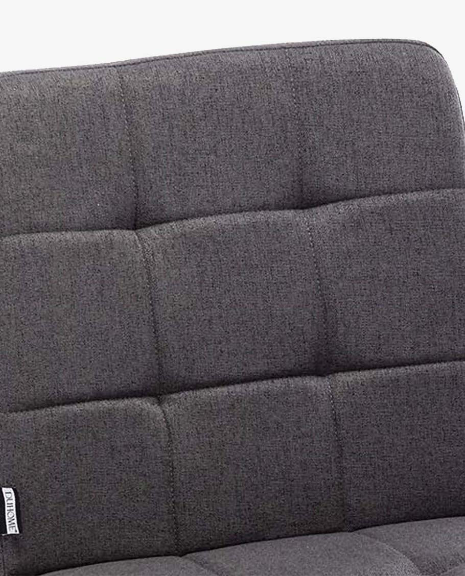 2er Set Esszimmerstuhl aus Stoff Samt Farbauswahl Stuhl Retro Design Polsterstuhl mit Rückenlehne Metallbeine Duhome 8043B