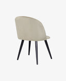 Load image into Gallery viewer, 2er Set Esszimmerstuhl aus Stoff Samt Stuhl Retro Design Polsterstuhl mit Rückenlehne Metallbeine Farbauswahl Duhome 8052B