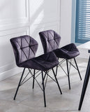 Load image into Gallery viewer, Duhome 2er Set Esszimmerstuhl Küchenstuhl Metallbeine Konferenzstuhl Besucherstuhl Retro 622J Vintage