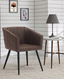 Load image into Gallery viewer, Esszimmerstuhl aus Stoff (Samt) Farbauswahl Retro Design Stuhl mit Rückenlehne Sessel Metallbeine Duhome 8065