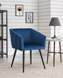 Load image into Gallery viewer, Esszimmerstuhl aus Stoff (Samt) Farbauswahl Retro Design Stuhl mit Rückenlehne Sessel Metallbeine Duhome 8065