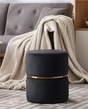 Load image into Gallery viewer, Duhome Sitzhocker Hocker Rund Polsterhocker Schminkhocker edles Design 9123