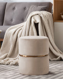 Load image into Gallery viewer, Duhome Sitzhocker Hocker Rund Polsterhocker Schminkhocker edles Design 9123