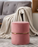 Load image into Gallery viewer, Duhome Sitzhocker Hocker Rund Polsterhocker Schminkhocker edles Design 9123