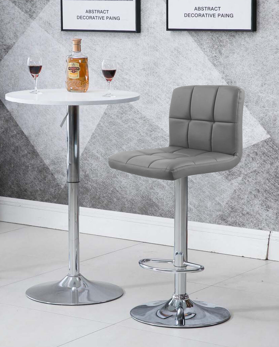 Duhome Barhocker 2x Barstuhl Kunstleder oder Stoff Tresenhocker Bar Sessel gut gepolstert höhenverstellbar mit Lehne eckig 451Y