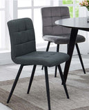 Load image into Gallery viewer, 2er Set Esszimmerstuhl aus Stoff Samt Farbauswahl Stuhl Retro Design Polsterstuhl mit Rückenlehne Metallbeine Duhome 8043B